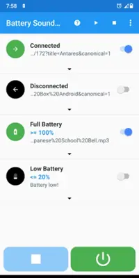 Battery Sound Alert android App screenshot 2