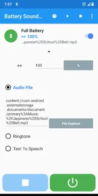 Battery Sound Alert android App screenshot 3